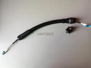 Fullaxs LC Duplex Fiber Cable Assembly Ruggedized With PG Gland Extension Tube