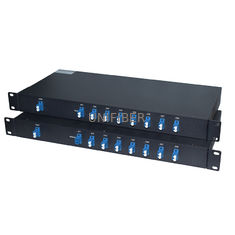 PON CATV Systems Passive Fiber Multiplexer 8ch Cwdm Mux/Demux 1U Chassis Rackmount 1470~1610nm