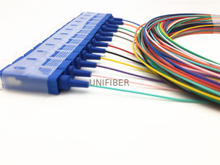 Color Coded SC/UPC Unjacketed 900um Fiber Optic Pigtail