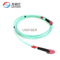 LC To LC Duplex 3.0mm 10G OM3 Fiber Optical Patch Cord