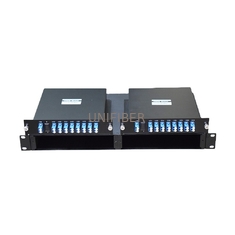 19 Inch 8 Channel CWDM MUX DEMUX Module Rack Mount With 2 LGX Chassis