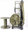 Anti Torsion Outdoor Cable Reel Army Green Color 160-1800 M Capacity