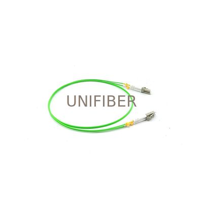 LC UPC Duplex a LC UPC Duplex Multimode (OM5) Fibre Patch Cable Lime Verde 1M